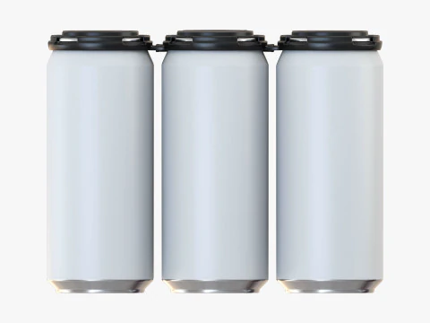Standard Can 473ml 16oz Clip Pak Carrier Handle 6pak 3D Model