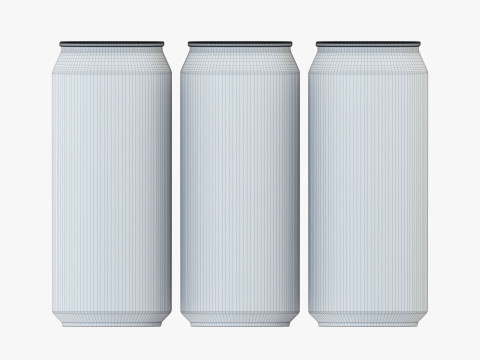 Standard Can 473ml 16oz Clip Pak Carrier Handle 6pak 3Dモデル