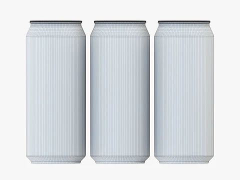 Standard Can 473ml 16oz Clip Pak Carrier Handle 6pak 3D Model