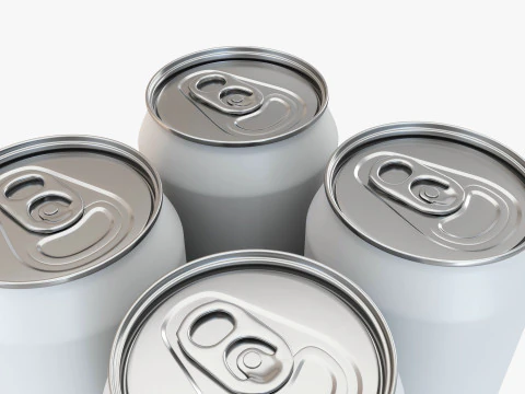 Lata padr&atilde;o 473ml 16oz Clip Pak Carrier Handle Quadpak Modelo 3D