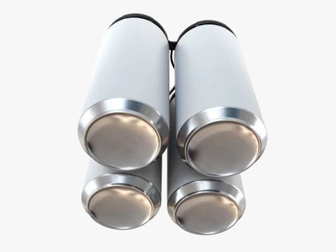 Lata padr&atilde;o 473ml 16oz Clip Pak Carrier Handle Quadpak Modelo 3D