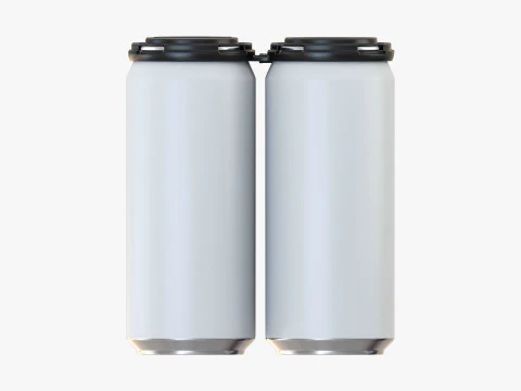 Lata padr&atilde;o 473ml 16oz Clip Pak Carrier Handle Quadpak Modelo 3D