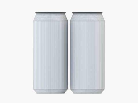 Standard Can 473ml 16oz Clip Pak Carrier Handle Quadpak 3D Model