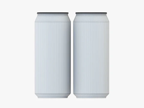 Lata padr&atilde;o 473ml 16oz Clip Pak Carrier Handle Quadpak Modelo 3D