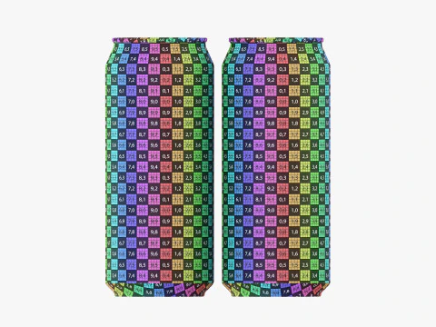 Lata padr&atilde;o 473ml 16oz Clip Pak Carrier Handle Quadpak Modelo 3D