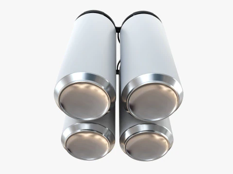 Стандартна банка 500 мл Clip Pak Carrier Handle Quadpak 3D Модель