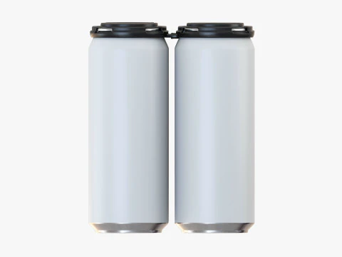 Стандартна банка 500 мл Clip Pak Carrier Handle Quadpak 3D Модель