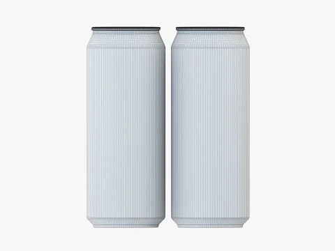 Стандартна банка 500 мл Clip Pak Carrier Handle Quadpak 3D Модель