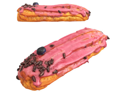 Blueberry eclair Model 3D
