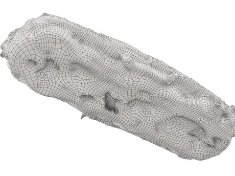 &Eacute;clair de mirtilo Modelo 3D