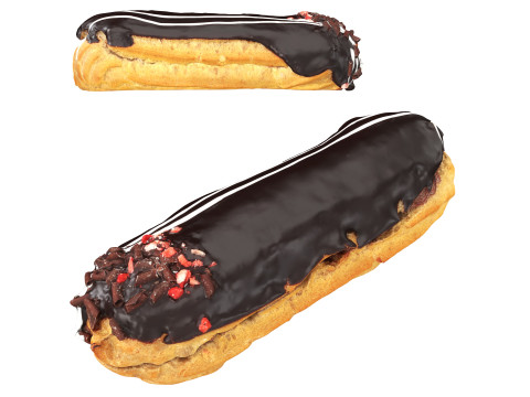Chocolate eclair Model 3D