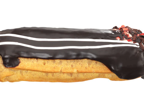 Chocolate eclair 3D Model