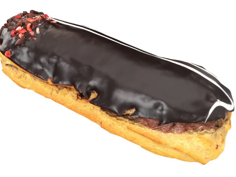 Chocolate eclair 3D Model