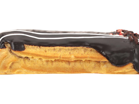 Chocolate eclair 3D Model