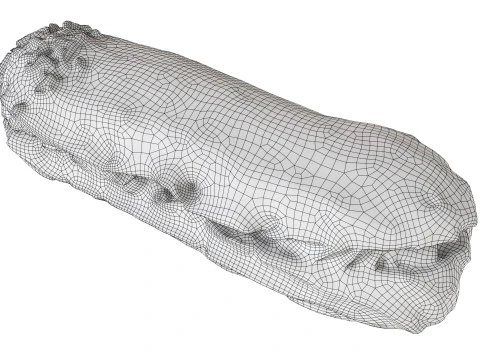 Chocolate eclair 3D Model