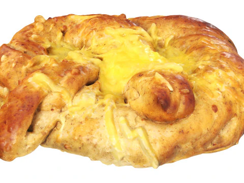 Pretzel with cheese 3D Model