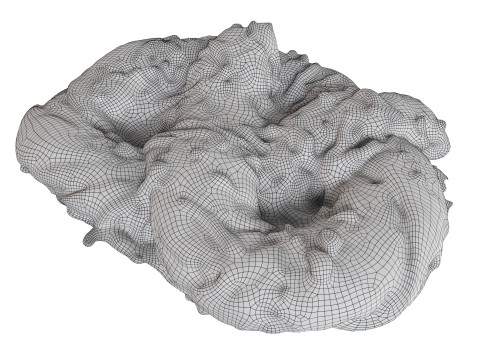 Pretzel with cheese Model 3D