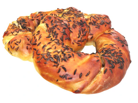 Pretzel with cumin seeds 3D Model