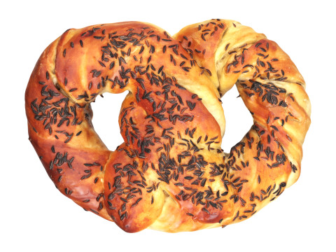Pretzel with cumin seeds Model 3D