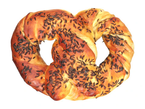 Pretzel with cumin seeds 3D Model