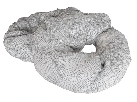 Pretzel with cumin seeds 3D Model