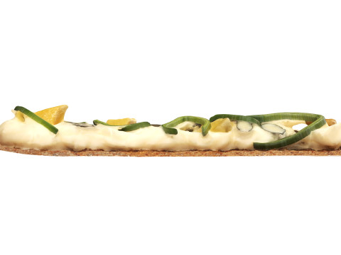 Rye thin bread with cheese Modello 3D