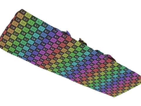 Rye thin bread with salmon 3D Model