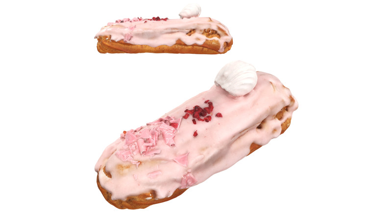 Strawberry eclair 3D मॉडल .c4d .max .obj .3ds .fbx .stl .blend