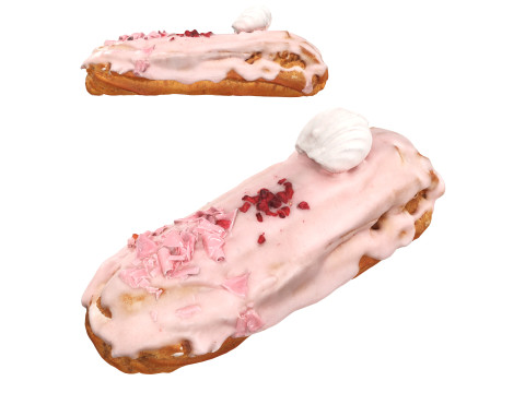 Strawberry eclair Model 3D