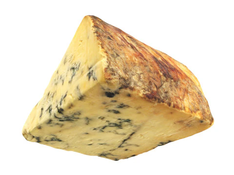 Stukje blauwe kaas 3D Model