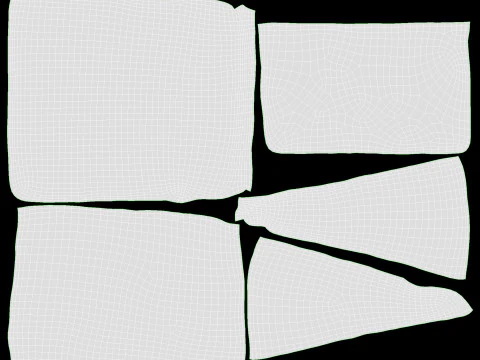 Stukje blauwe kaas 3D Model