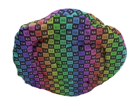 P&atilde;o com creme e geleia de frutas Modelo 3D