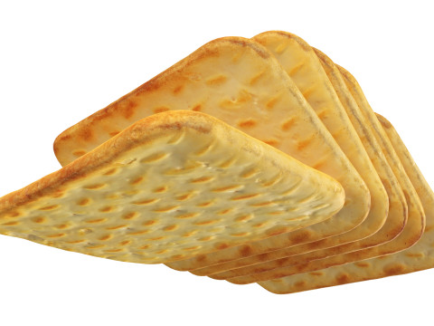 Crackers rectangle Model 3D