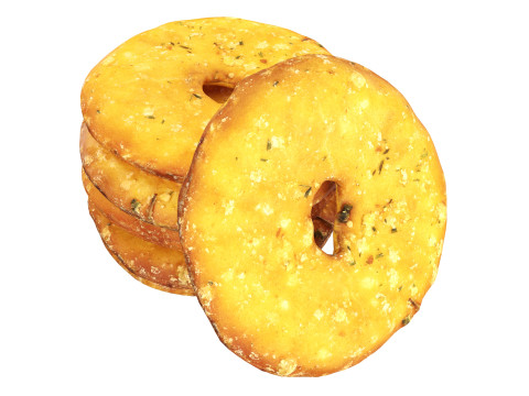 Crackers round Model 3D