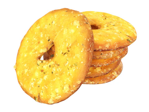 Crackers rond 3D Model