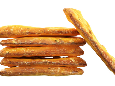 Crackers round 3D Model