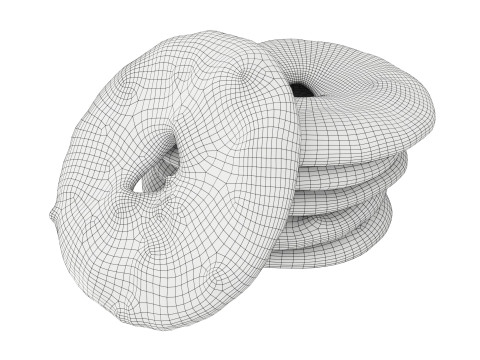 Crackers round 3D Model