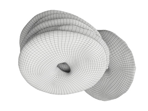 Crackers round 3D Model