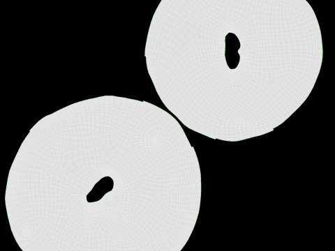 Crackers round 3D Model