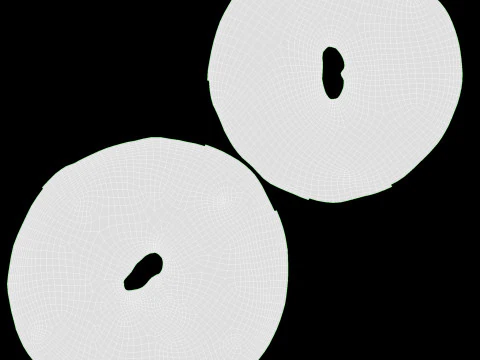 Crackers rond 3D Model