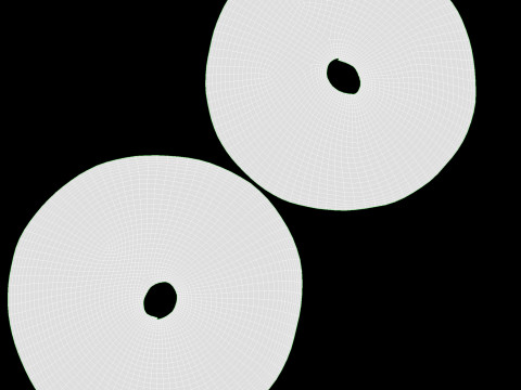 Crackers round 3D Model