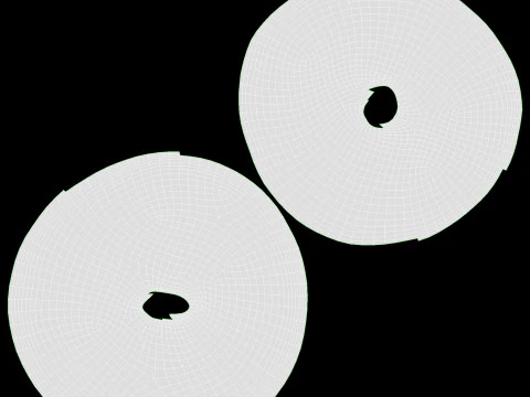 Crackers rond 3D Model