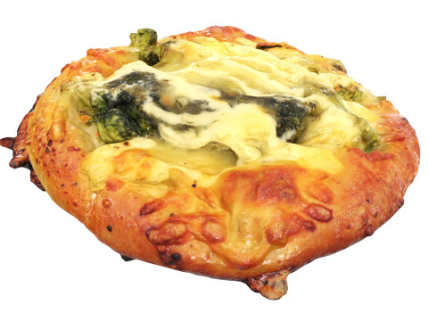 Mini broccoli cheese pizza 3D 모델