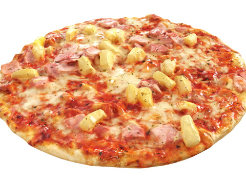 Pizza Hawaii 3D Model