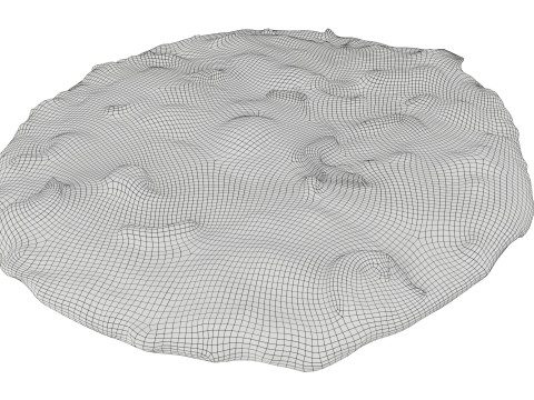 Pizza with mozzarella 3D Model