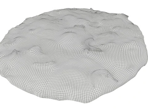 Pizza com mussarela Modelo 3D