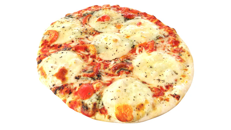 Pizza com mussarela Modelo 3D .c4d .max .obj .3ds .fbx .stl .blend