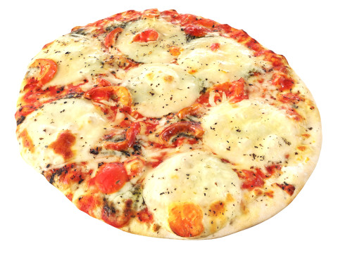 Pizza with mozzarella Model 3D