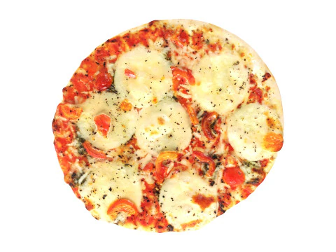 Pizza com mussarela Modelo 3D