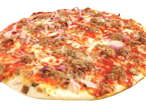 Pizza with tuna Model 3D